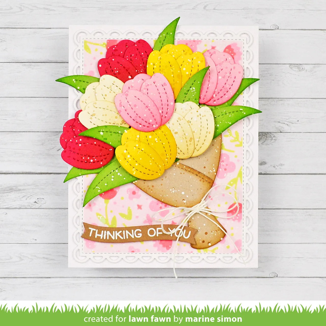 Lawn Fawn Terrific Tulips Lawn Cuts Stanzen 8-teilig