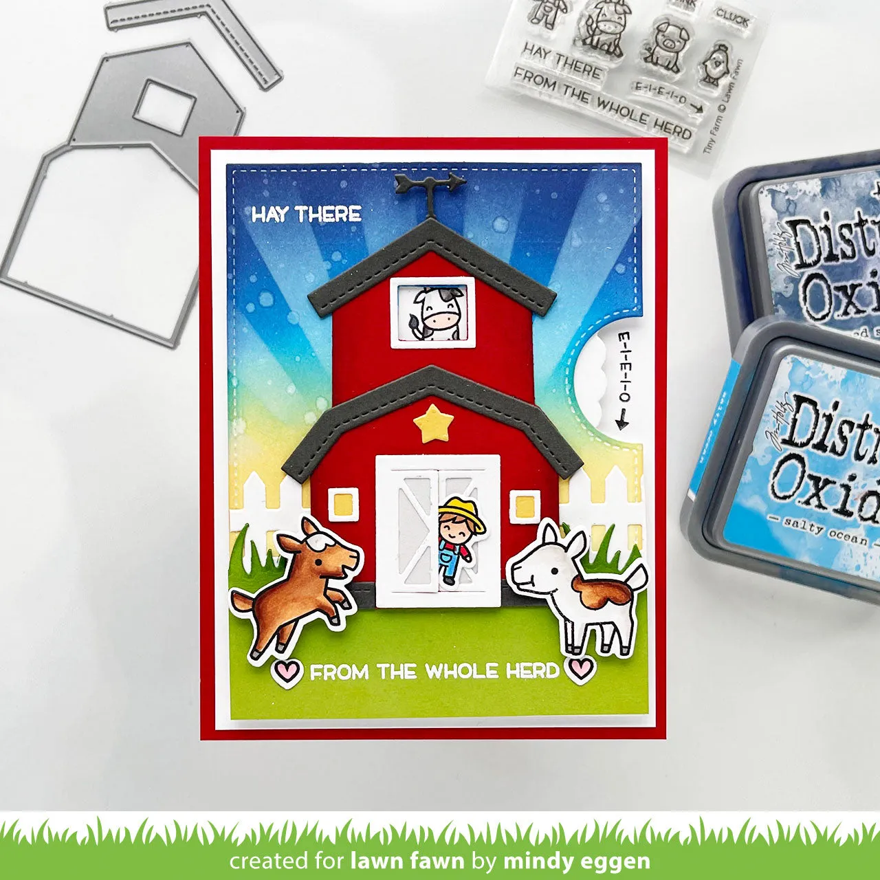 Lawn Fawn Build-A-Barn Stanzschablone LF2796 Scheune