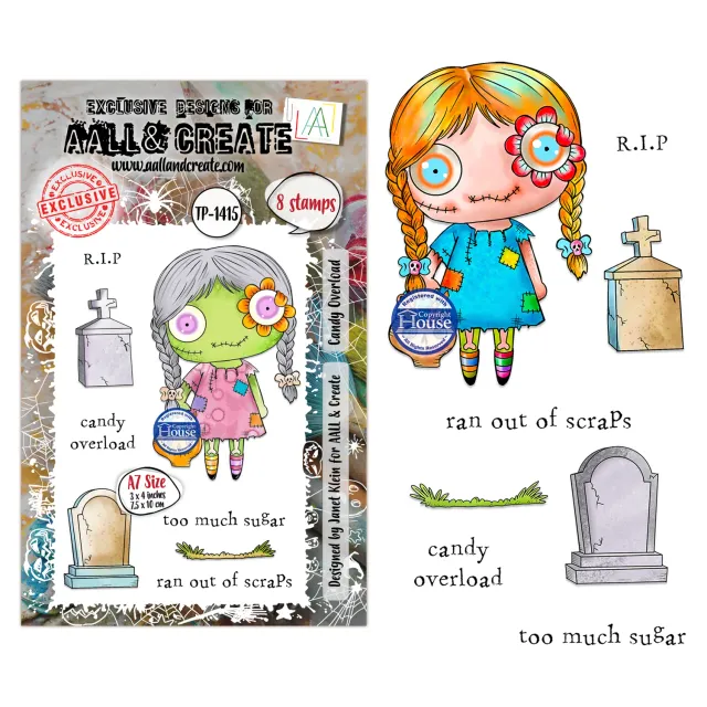 AALL and Create TP-1415 Candy Overload Stempelset A7 klar