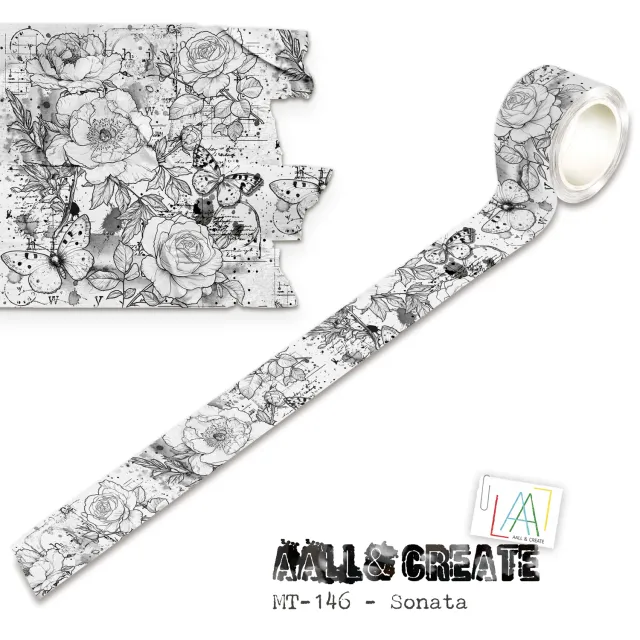 AALL and Create MT-146 Sonata Washi Tape 25 mm x 10 m bunt