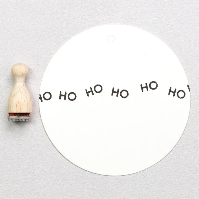 Perlenfischer Ho Holzstempel Weihnachten 4x8 mm
