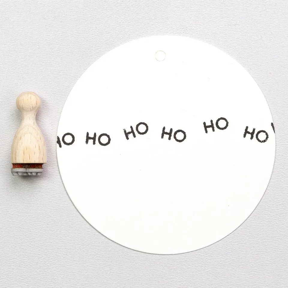 Perlenfischer Ho Holzstempel Weihnachten 4x8 mm