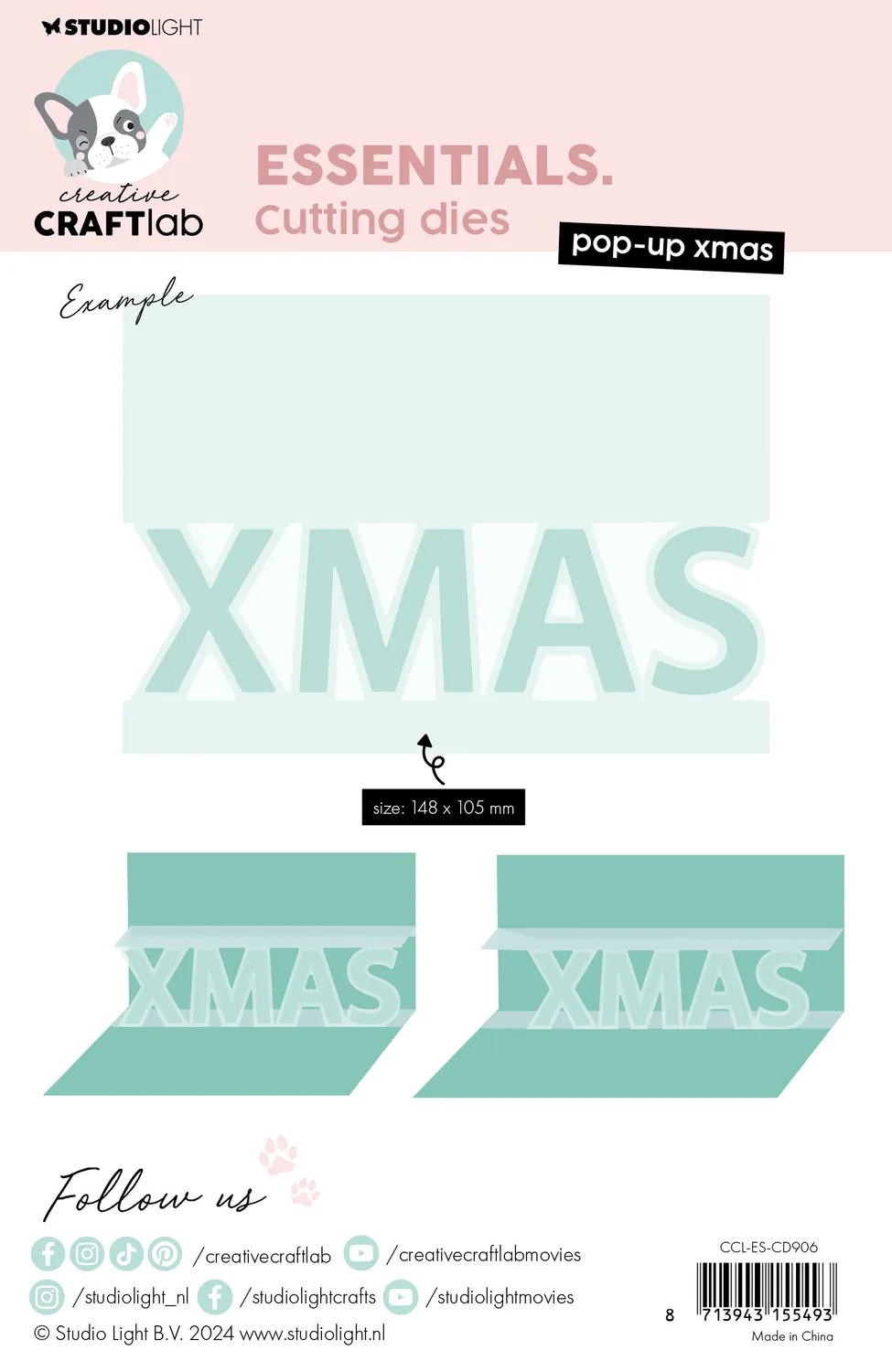 StudioLight Creative Craftlab Essentials Pop-up xmas Stanzschablone