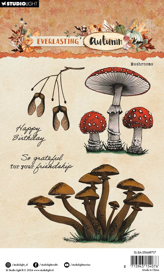 StudioLight Everlasting Autumn Stempel Pilze Motivgröße A6
