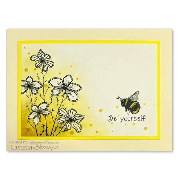 Lavinia Stamps Moss Flowers Stempel klar Photopolymer