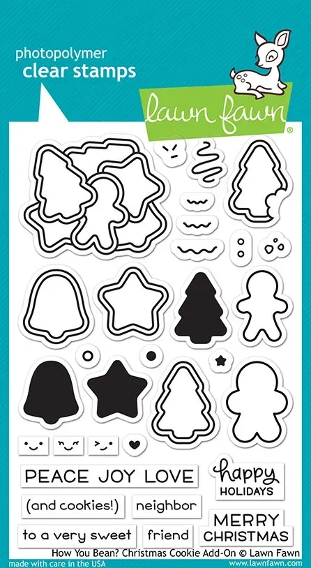 Lawn Fawn How You Bean Christmas Cookie Stempelset
