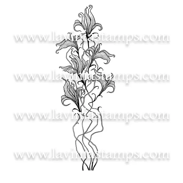 Lavinia-Stamps Twilight Lily Digitalbild JPEG