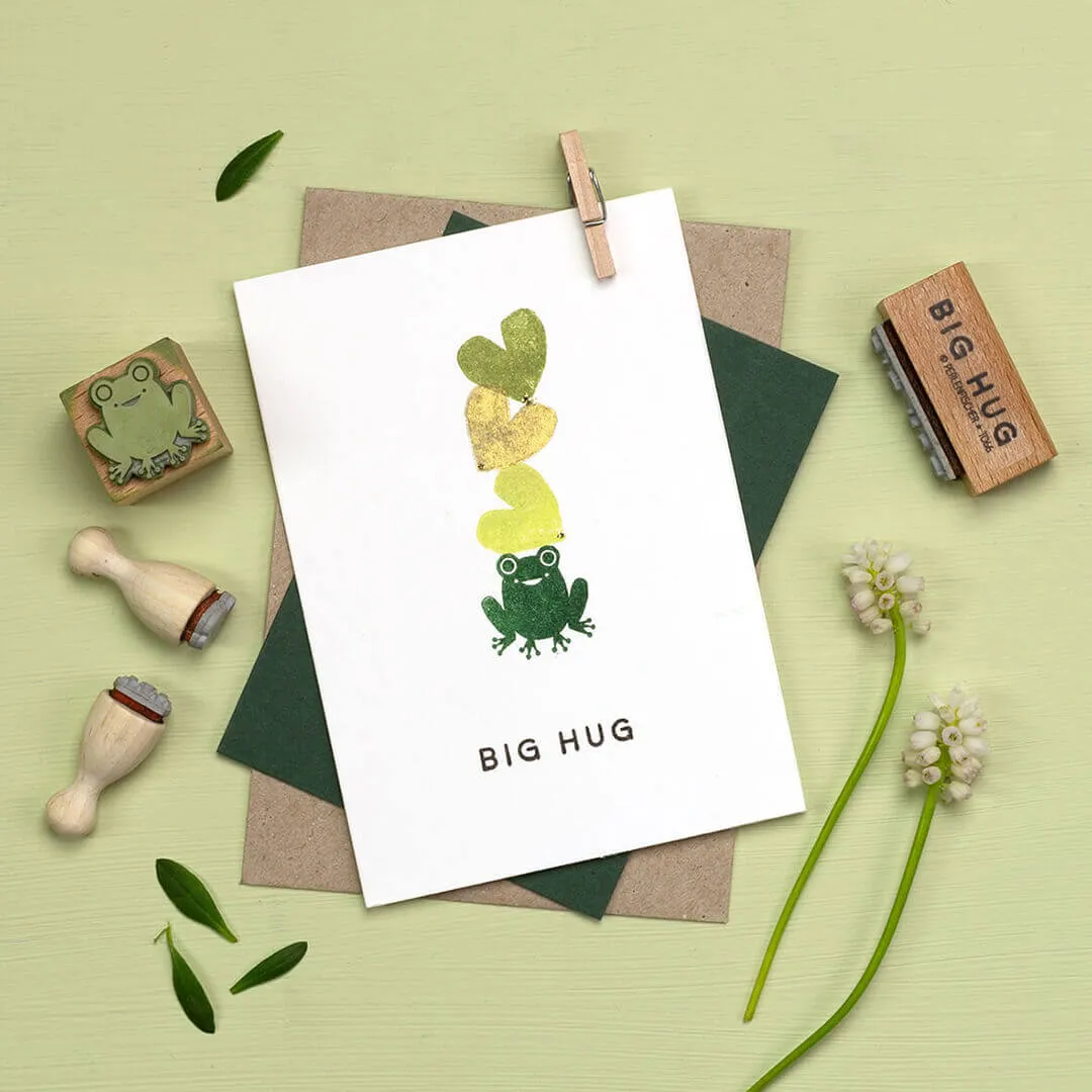 Perlenfischer Big Hug Stempel Schriftzug 4 x 25 mm