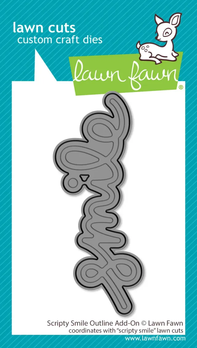 Lawn Fawn Scripty Smile Outline Stanzschablone 1-tlg