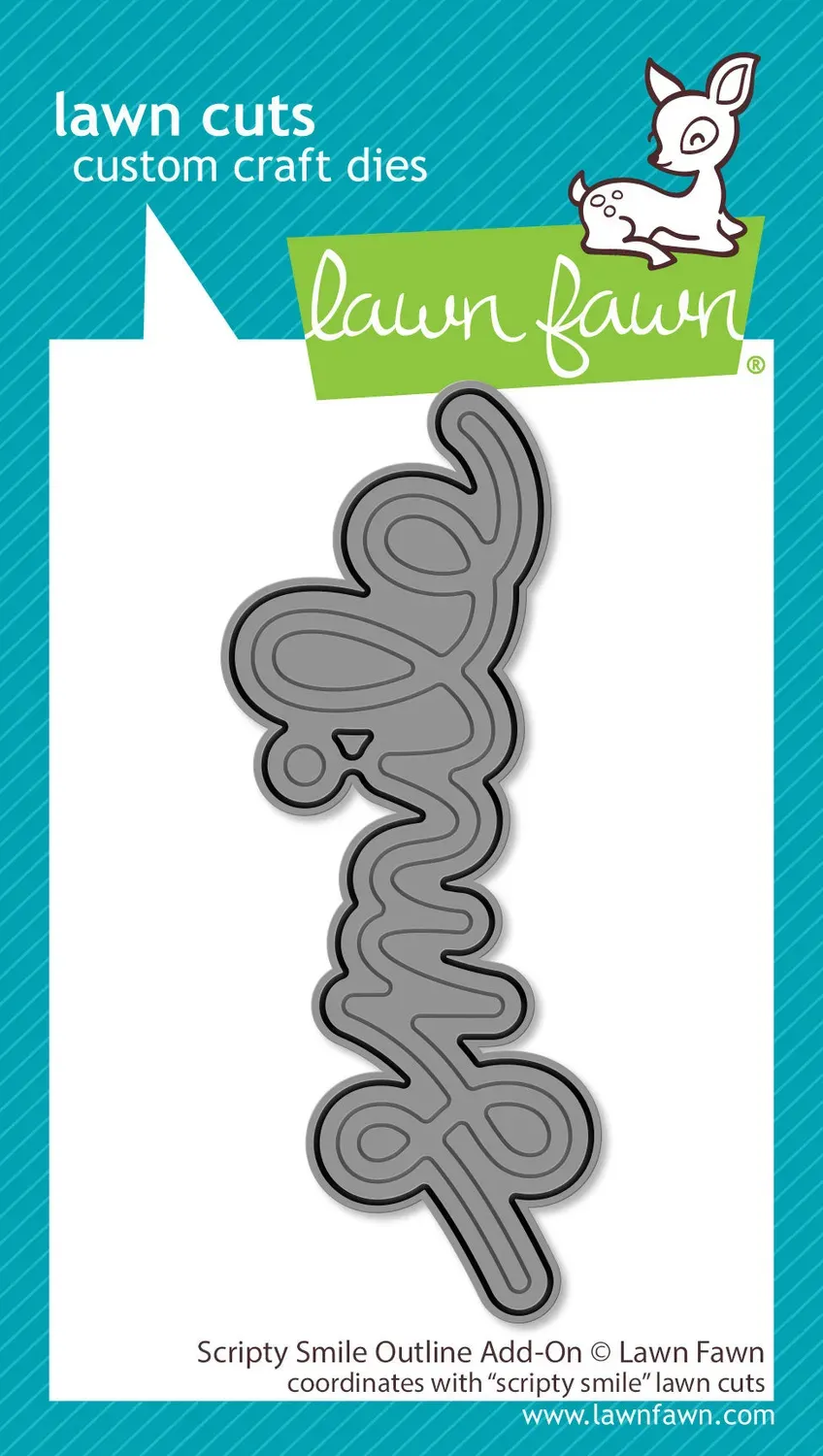 Lawn Fawn Scripty Smile Outline Stanzschablone 1-tlg