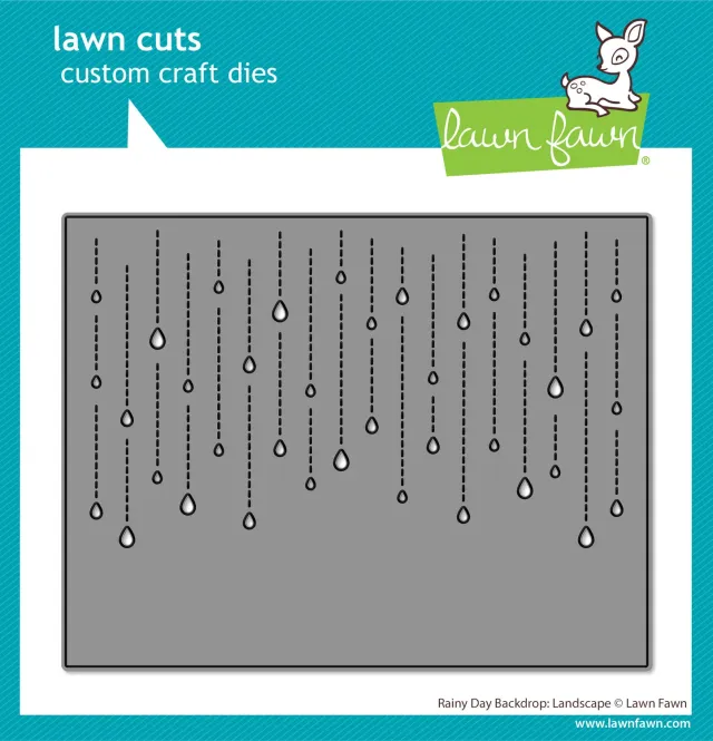 Lawn Fawn Rainy Day Backdrop Stanzschablone Landscape
