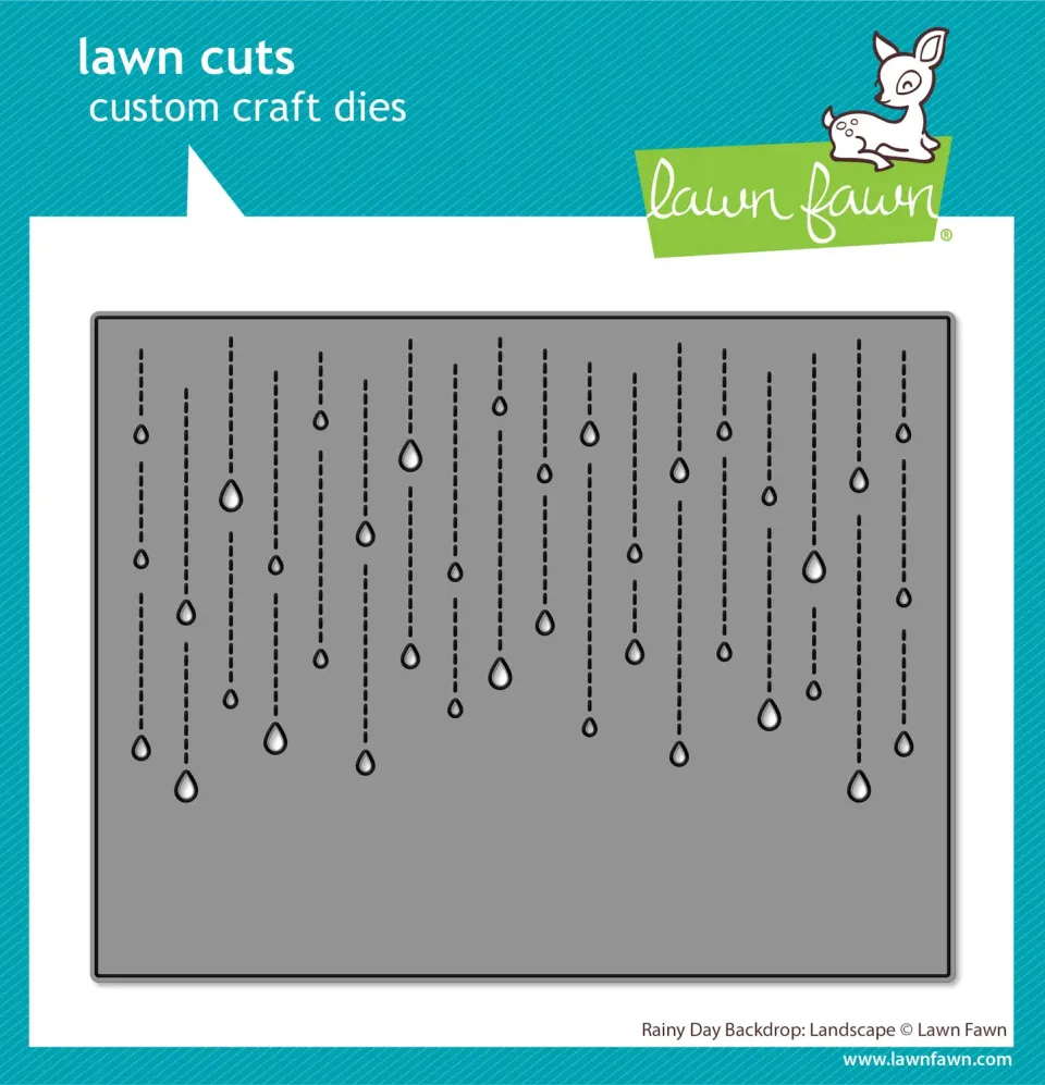 Lawn Fawn Rainy Day Backdrop Stanzschablone Landscape