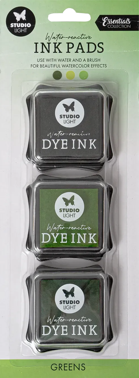 StudioLight Essentials Greens Stempelkissen 3er wasserreaktiv