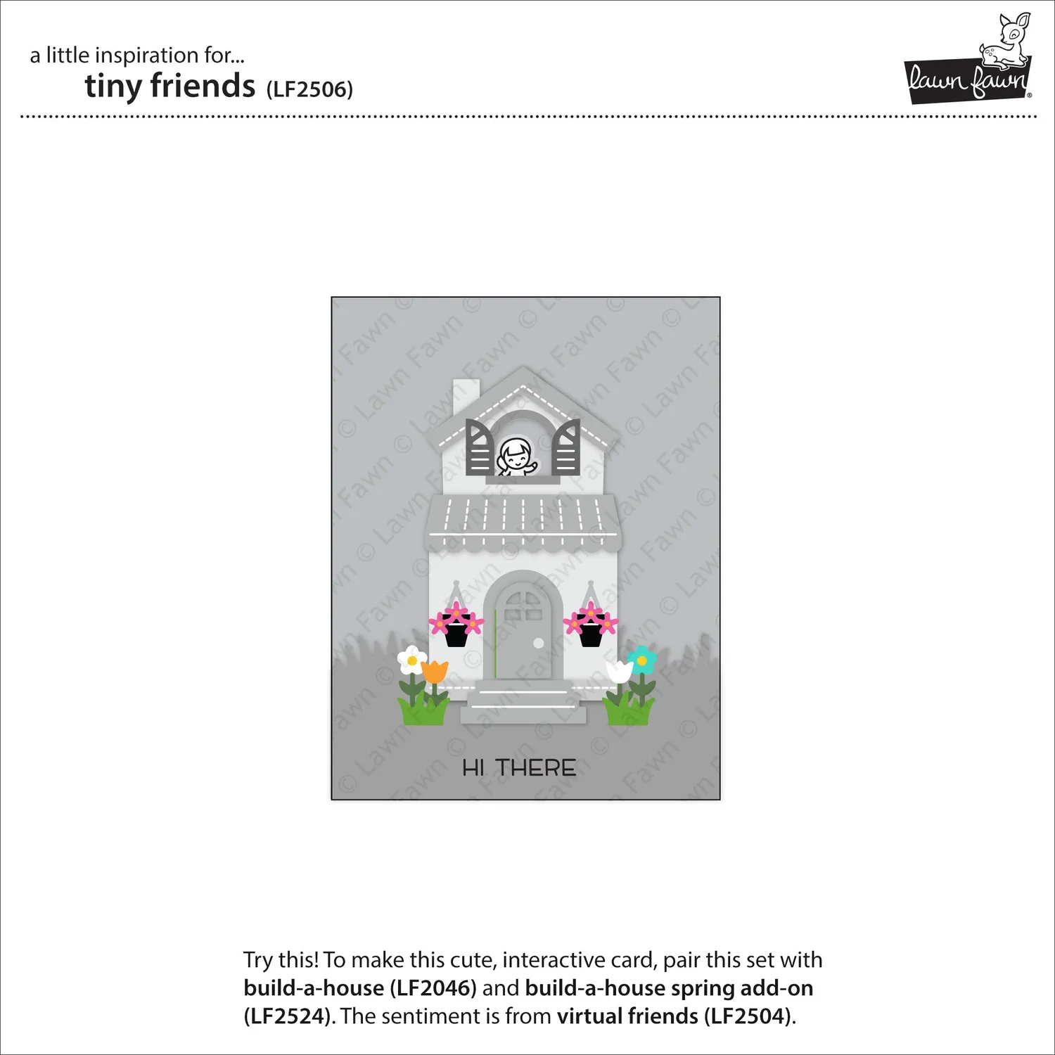 Lawn Fawn Tiny Friends Stempelset Mini-Motive englisch