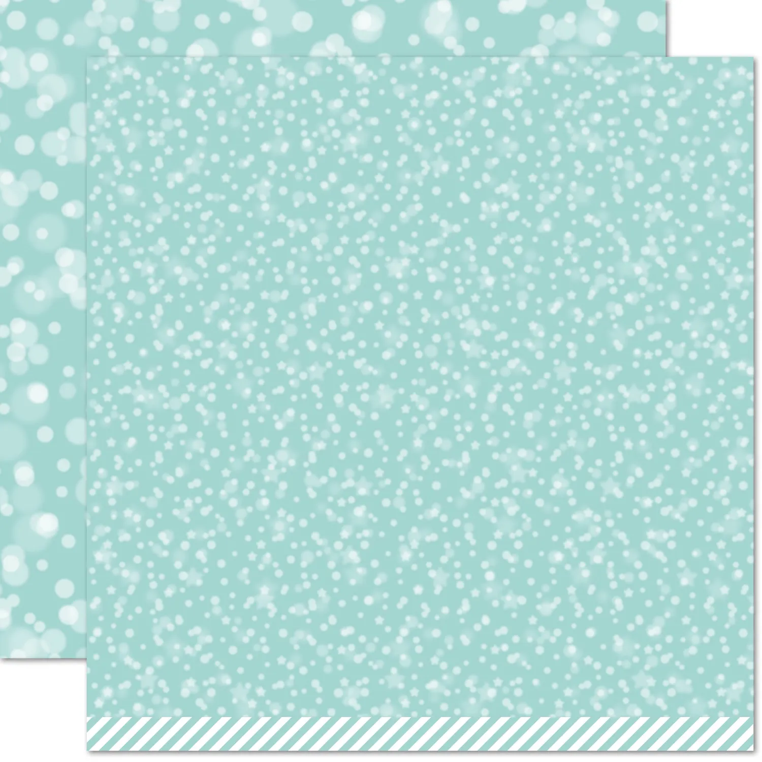 Lawn Fawn Ice Blue Bokeh LF957 Papier 12 Blatt eisblau