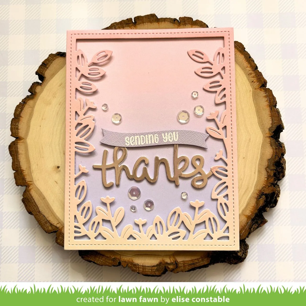 Lawn Fawn Lawn Cuts Scripty Thanks Stanzschablone Schriftzug