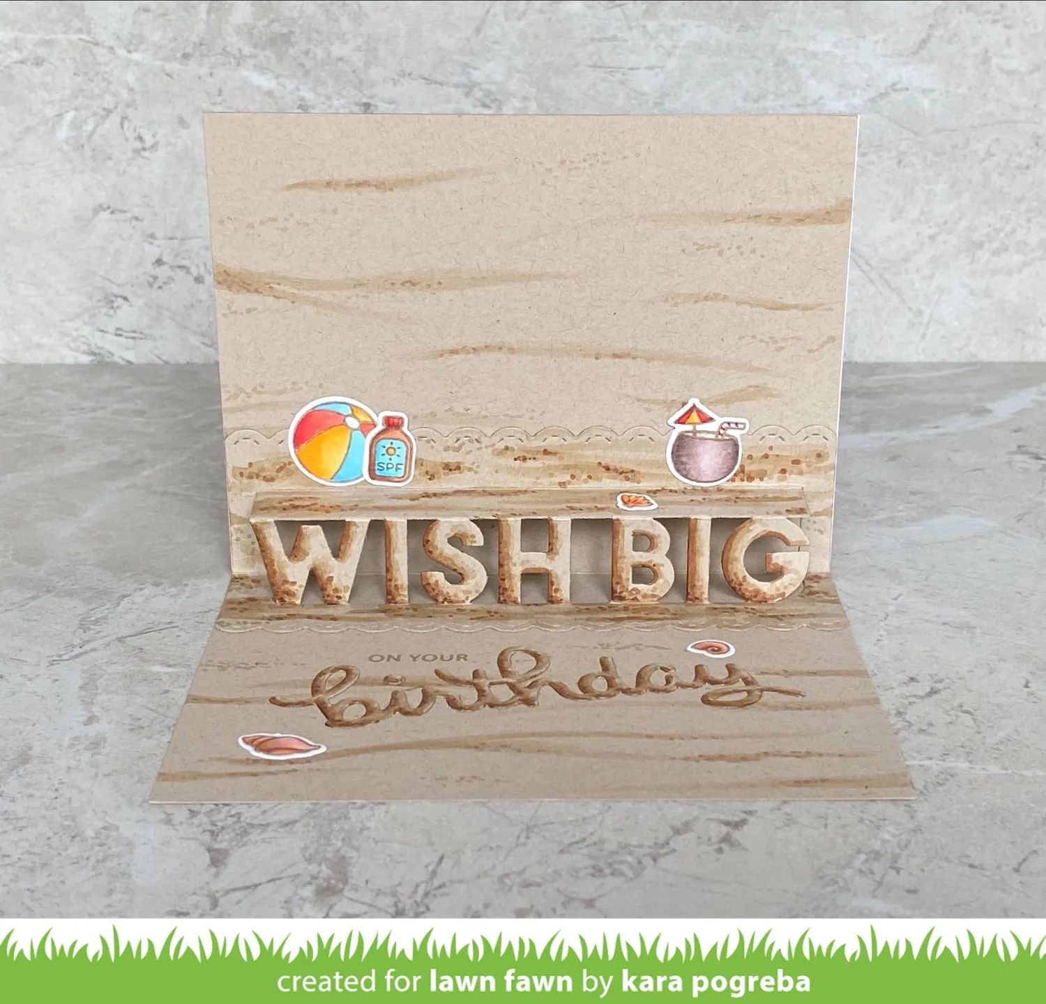 Lawn Fawn Scripty Birthday Stanzschablone Schriftzug