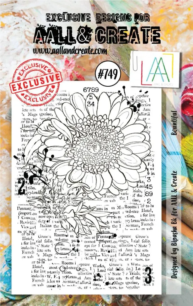 AALL and Create #749 Bountiful Clear Stempel A7 Herbst