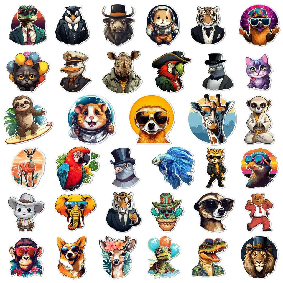 Ieebee Jungle Adventure Sticker Set 160 Stk. wasserfest