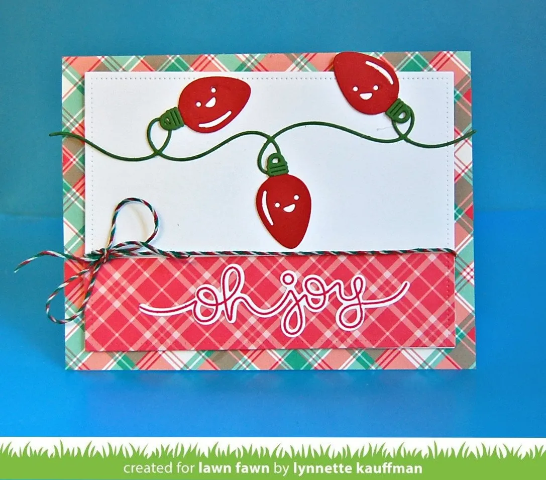 Lawn Fawn Small Dotted Rectangle LF1282 Stanzschablonen 4er Set