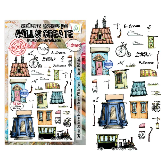 AALL and Create TP-1045 Sugar Delights Stempelset A5 31-teilig