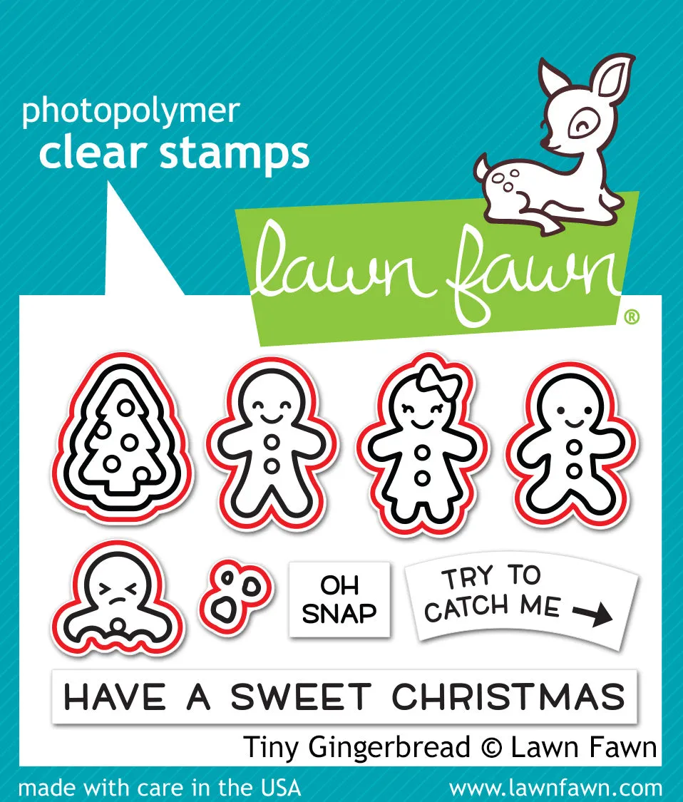 Lawn Fawn Tiny Gingerbread Lawn Cuts Stanzen Weihnachten