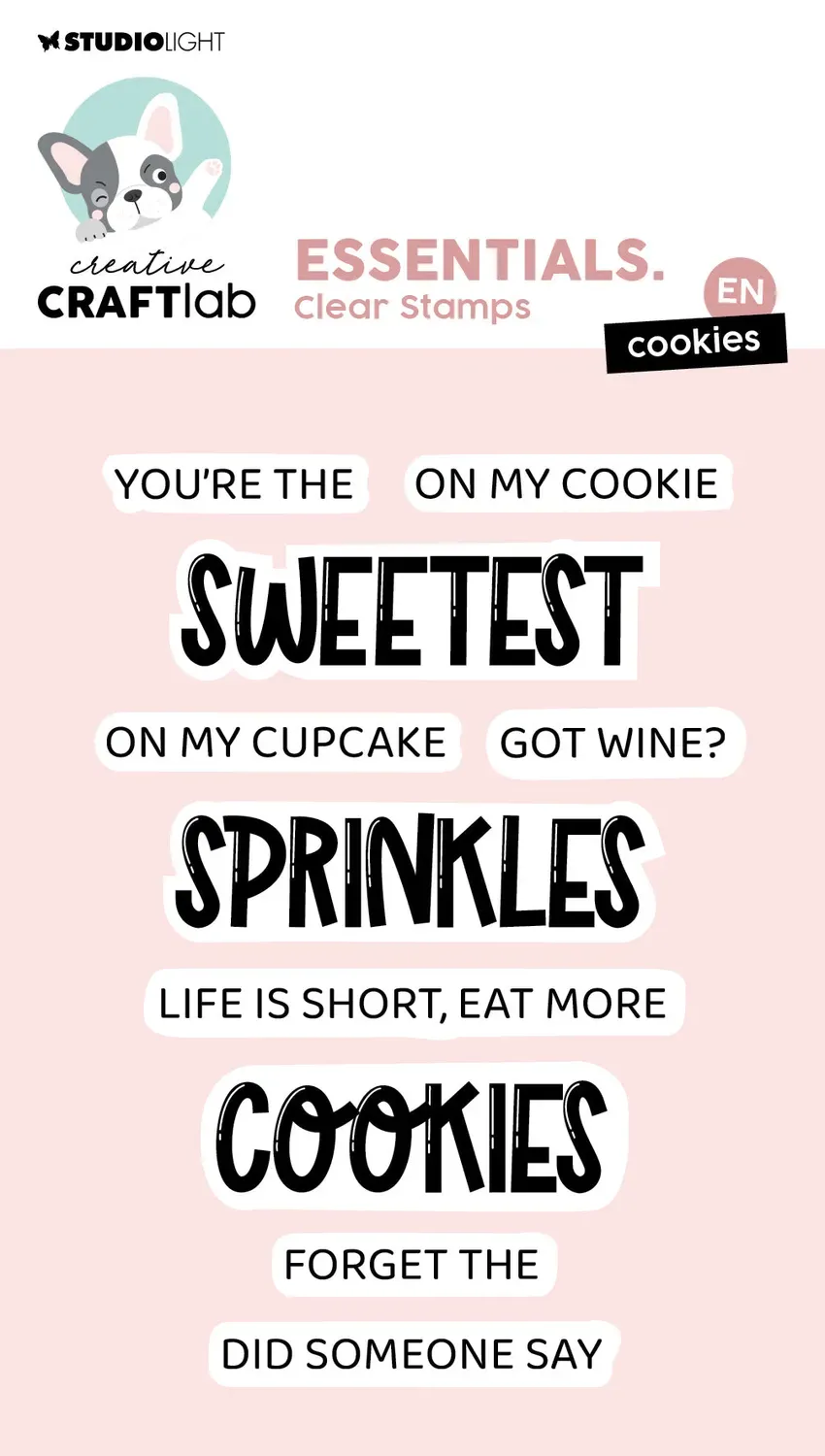 StudioLight Creative Craftlab Clear Stamp Cookies 96x67mm
