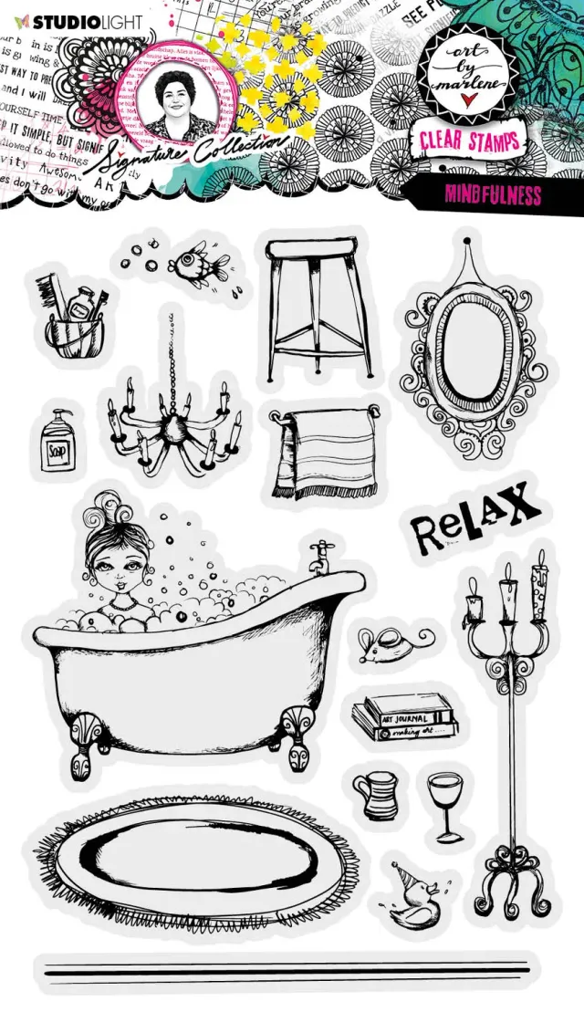 Art by Marlene Signature Mindfulness Stempel 265x153mm