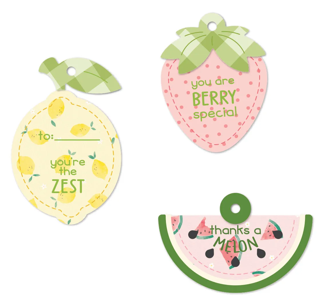 Lawn Fawn Tiny Tag Sayings Fruit Clear Stamps Sprüche