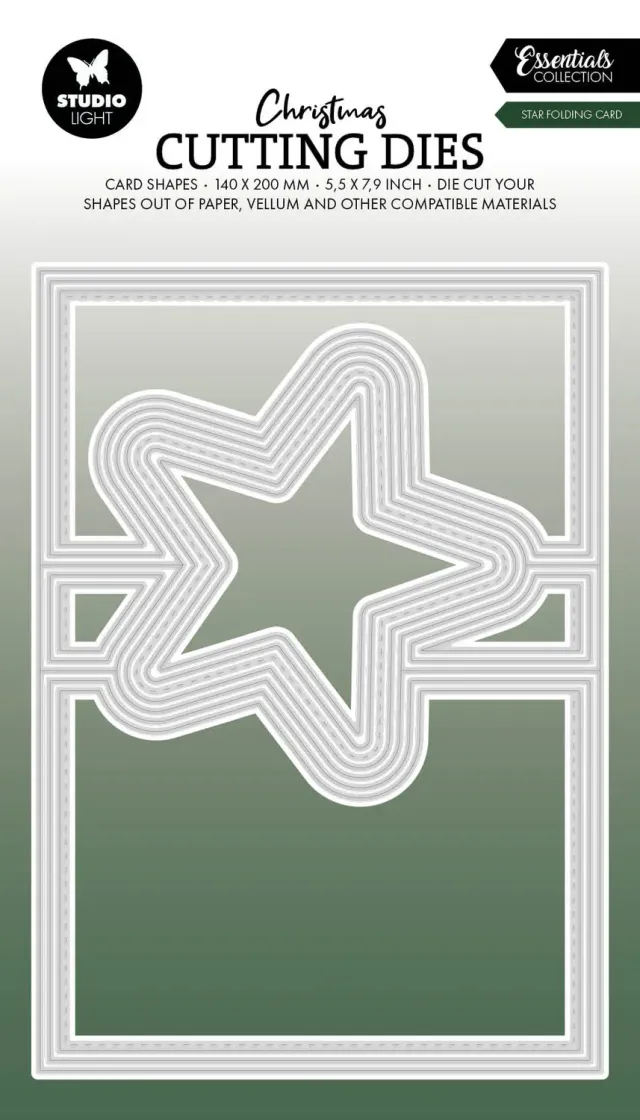 StudioLight Essentials Star Folding Card Stanzschablone Sternkarte
