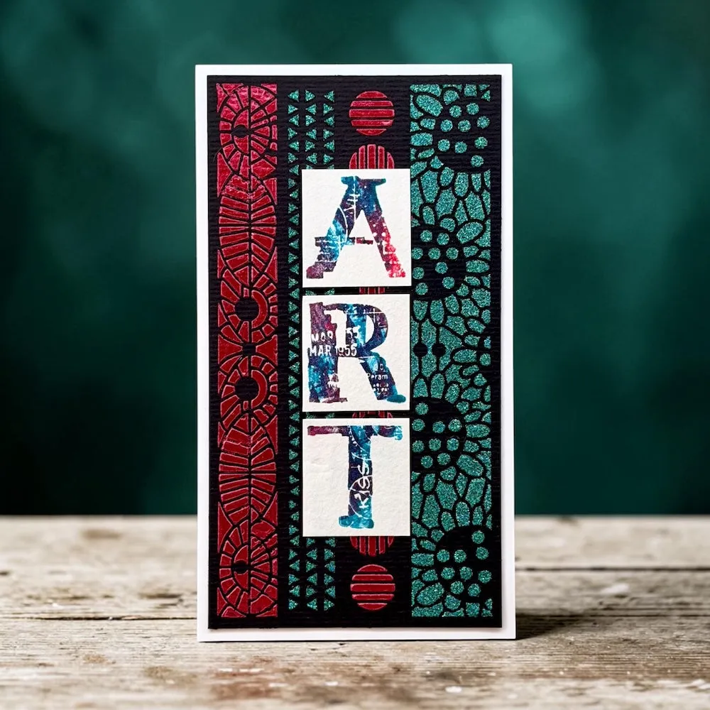 AALL and Create PC-279 Tout En Frises Schablone 15x15 cm wiederverwendbar