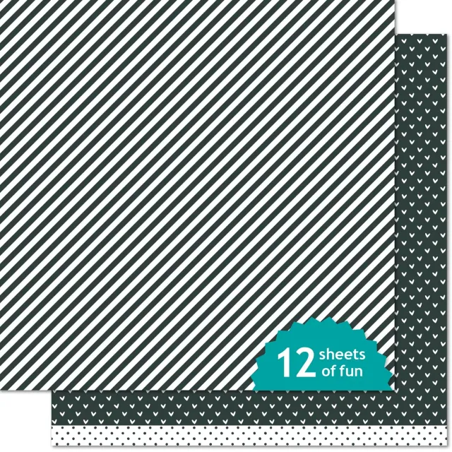 Lawn Fawn Baby Skunk Line Dance Designpapier 12x12