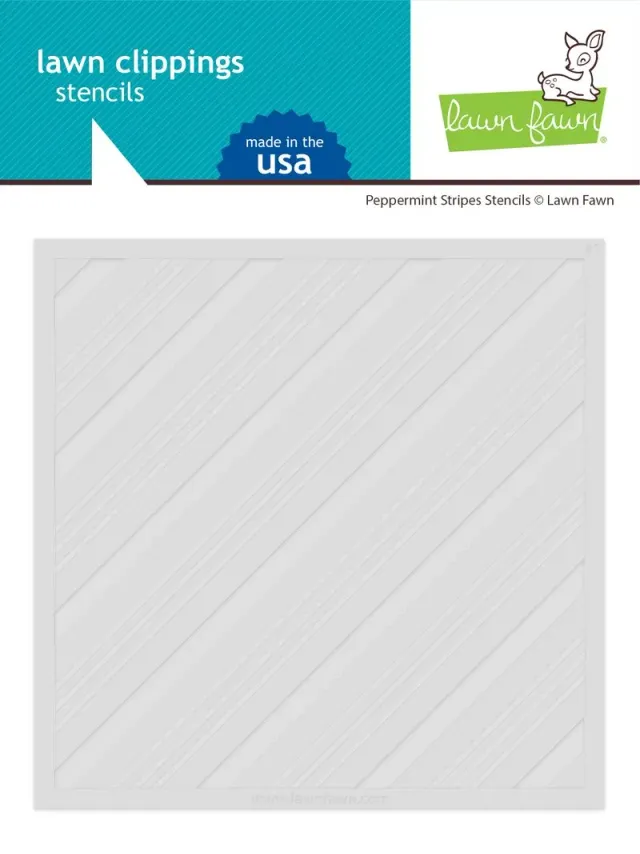 Lawn Fawn Peppermint Stripes Stencils Zuckerstange 6x6