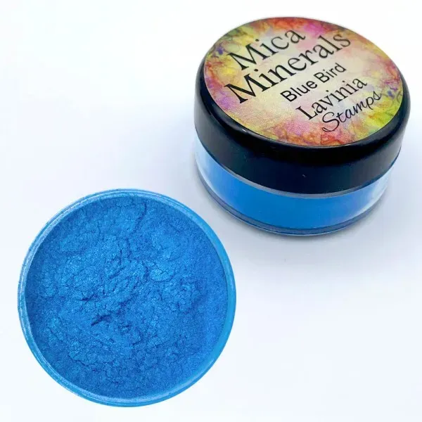 Lavinia Stamps Mica Minerals Blue Bird Schimmerpulver