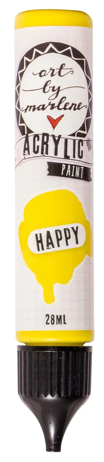 Art by Marlene Essentials Acrylfarbe Happy 28 ml deckend