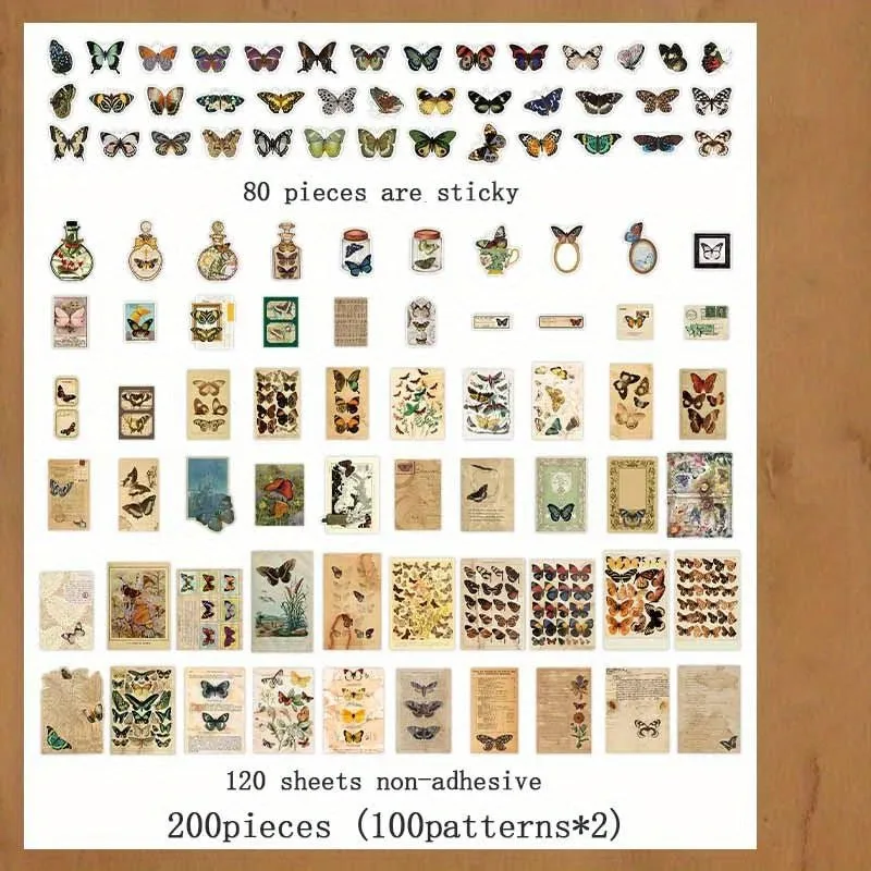 Ieebee Animism Materialset 120 Papier 80 PET Sticker