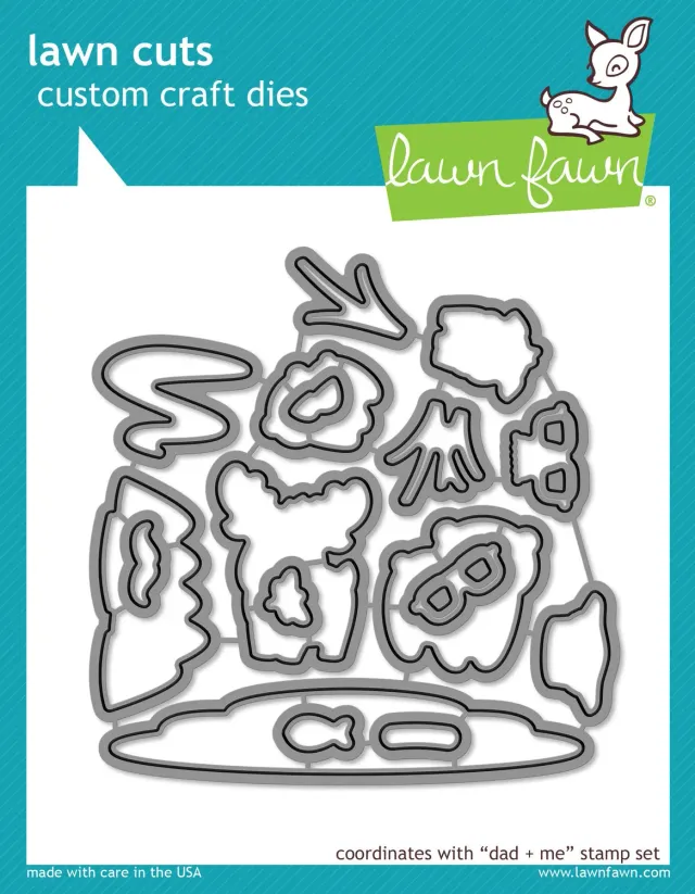 Lawn Fawn Dad + Me Lawn Cuts Stanzschablone Vatertag