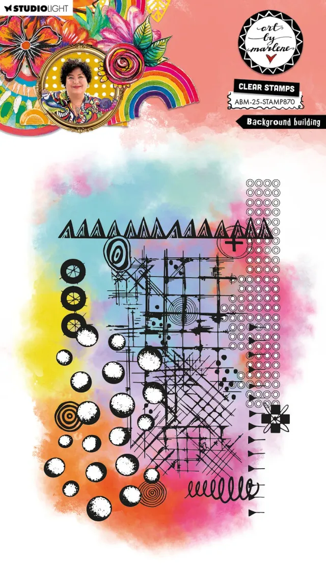 Art by Marlene 2025 Background Builder Clear Stamp A5