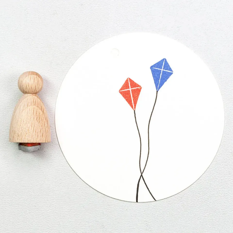 Perlenfischer Flying Kite Small Stempel 15 x 10 mm