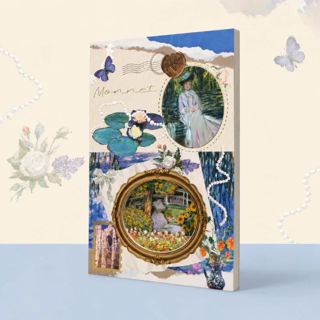 Ieebee Monet Journal 3D Seerosen Cover 60 Seiten