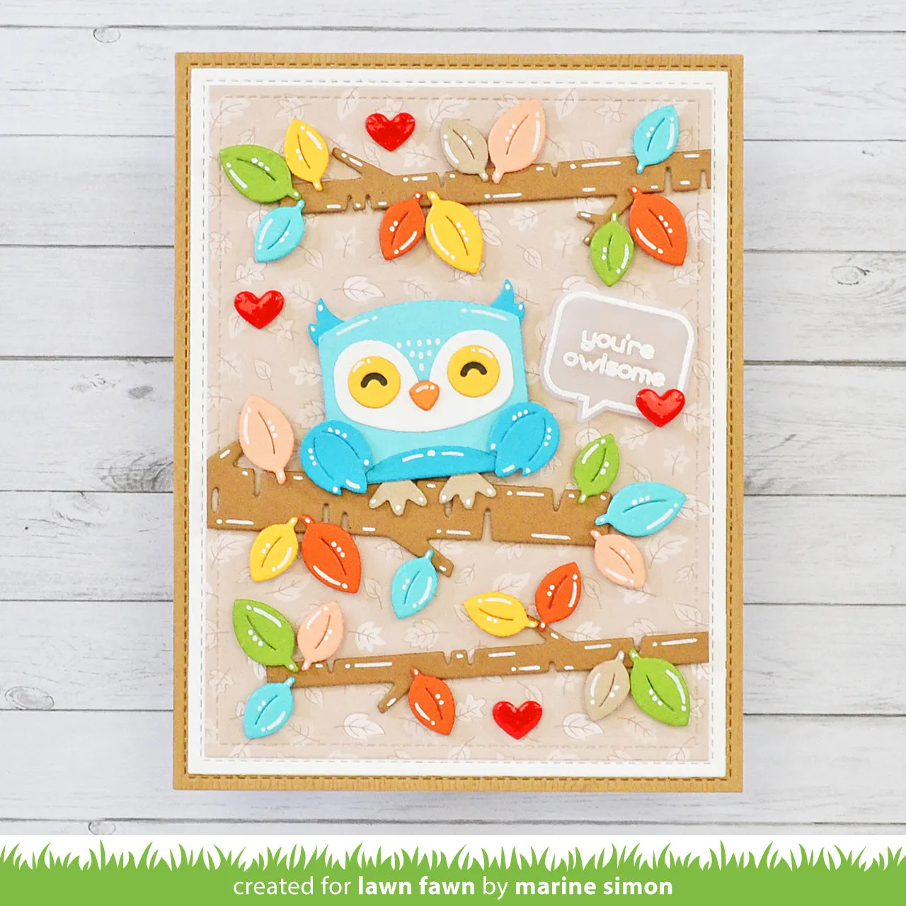Lawn Fawn Tiny Gift Box Owl Penguin Stanzschablonen 14-tlg.