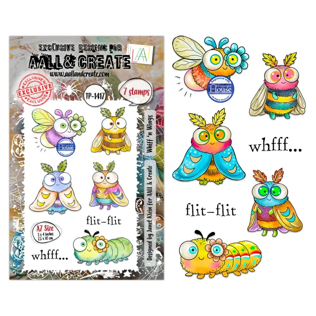 AALL and Create TP-1417 Whiff‘n Wings Stempelset A7