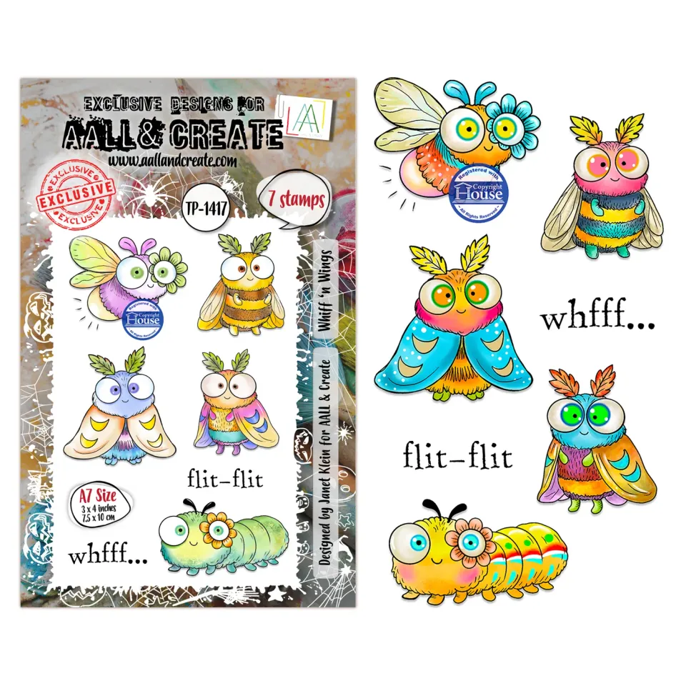AALL and Create TP-1417 Whiff‘n Wings Stempelset A7
