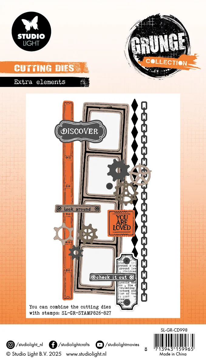 StudioLight Grunge Extra Grunge Elements Stanzschablone