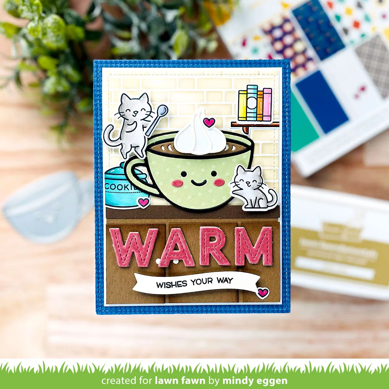 Lawn Fawn Lovely Latte Stanzschablonen Kaffeebecher
