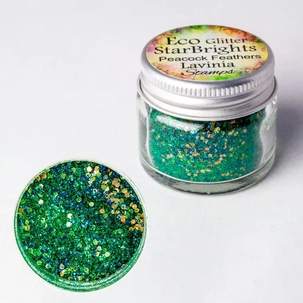 Lavinia Stamps StarBrights Eco Glitter Peacock Feathers