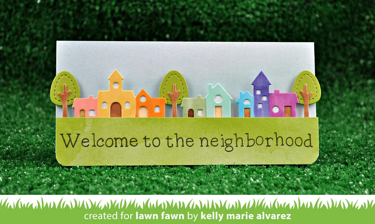 Lawn Fawn LF1489 Stanzschablone Village Border 3-teilig
