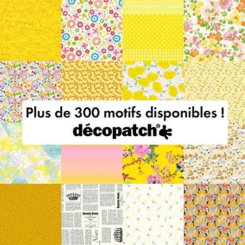 décopatch C750O Gelb Hawai Papier 3er Pack 395mm tropisch