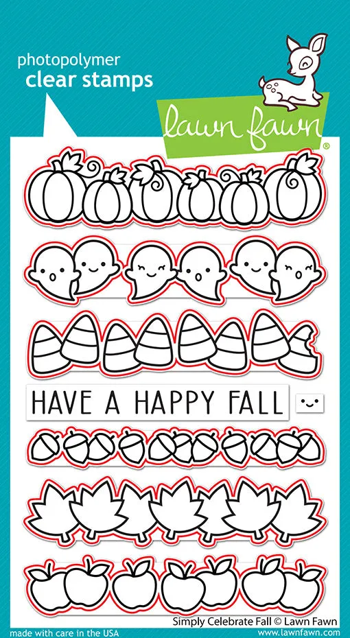 Lawn Fawn Simply Celebrate Fall LF2933 Stanzschablonen Herbst