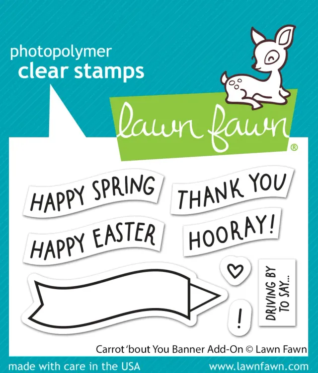 Lawn Fawn Carrot Bout You Banner LF3351 Stempelset Sprüche
